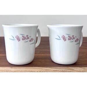 2 VTG Corelle Silk Blossoms Mugs
